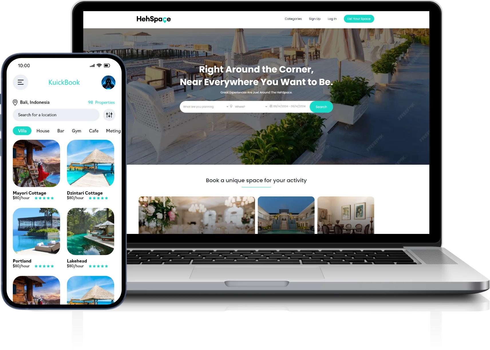 HehSpace real estate platform built by SOFTALYN