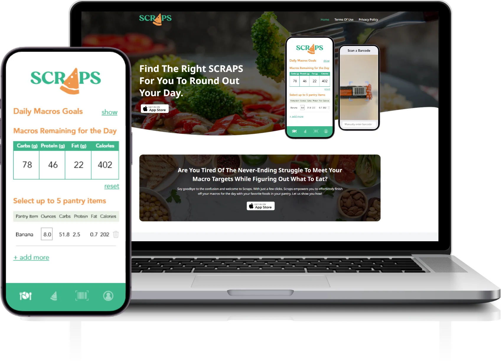 SCRAPS fitness platform built by SOFTALYN